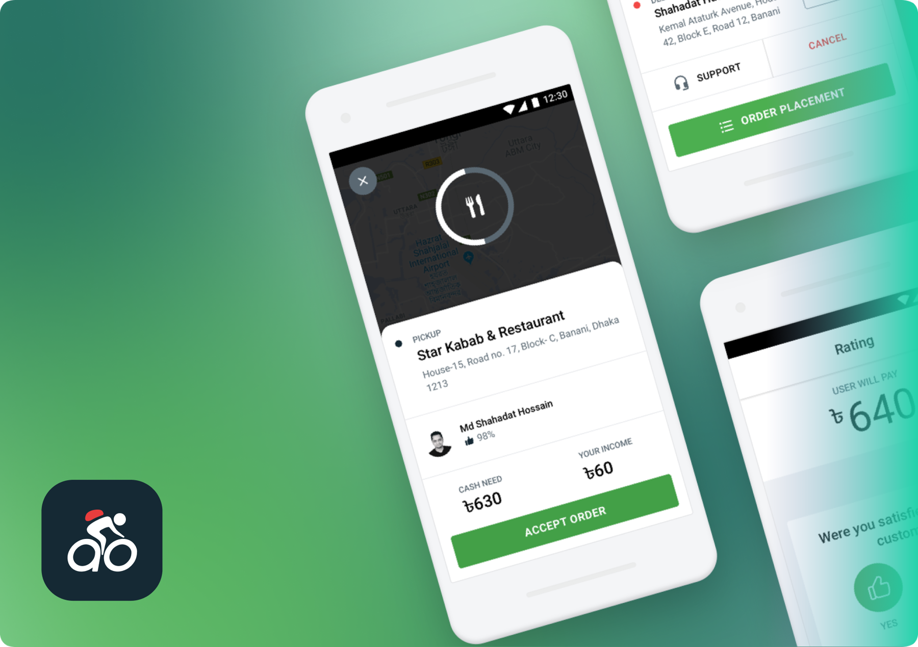 Pathao Drive Food Delivery Partner App — mobile UX redesign for delivery heroes